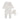 Mema Knits Balloon embroidered velour footie + bonnet