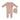 Mema Knits Embroidered edge pink sweater footie + bonnet