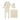 Mema Knits Pointelle ivory knit 3 piece set
