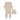 Mema Knits Teddy bear print footie + beanie