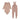 Mema Knits Onesie + overall pink set