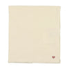 Mon amour ivory/rose blanket by Lilette