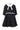 Mimisol Bow collar embroidered black dress