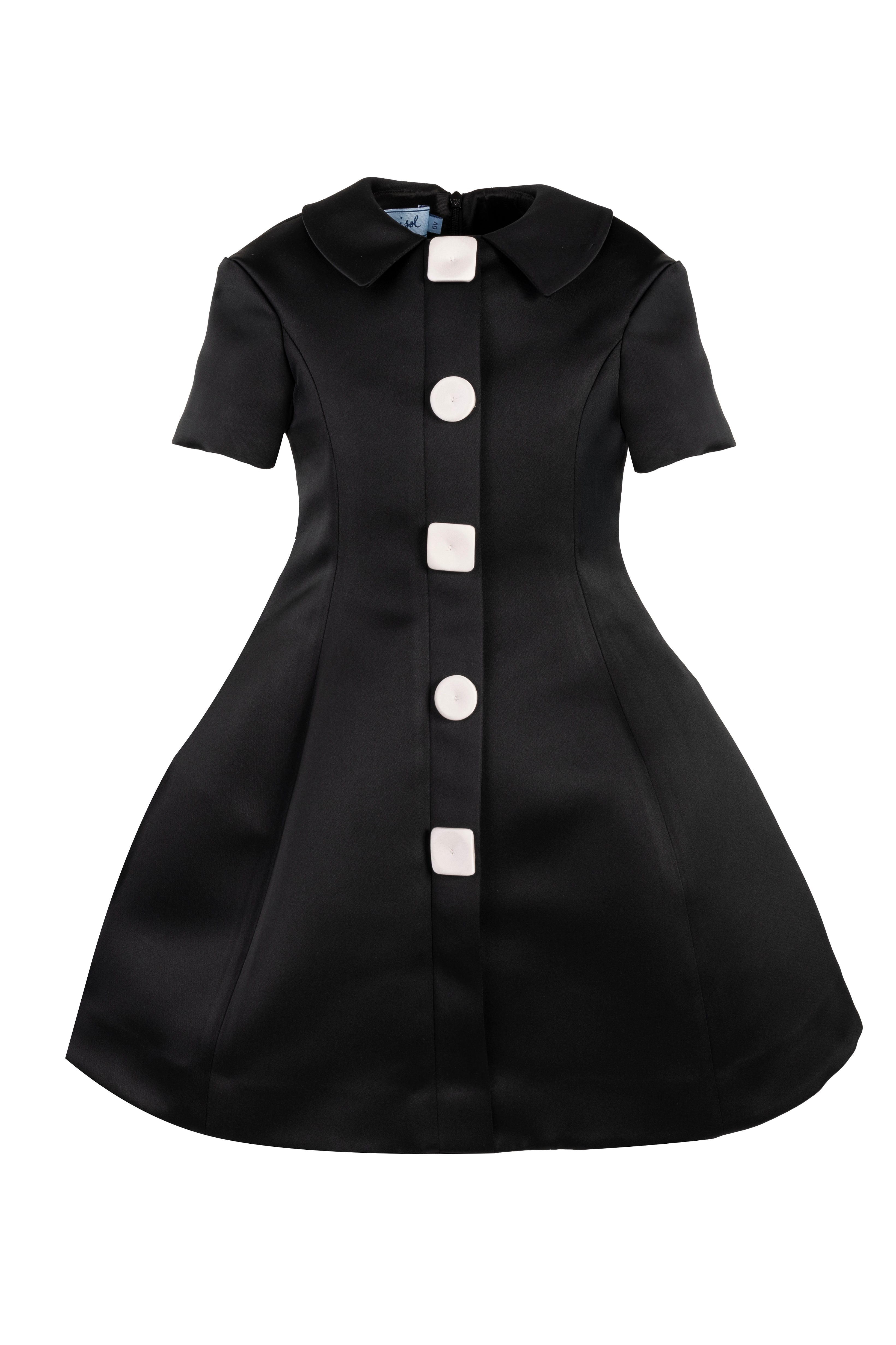Mimisol redingote black dress