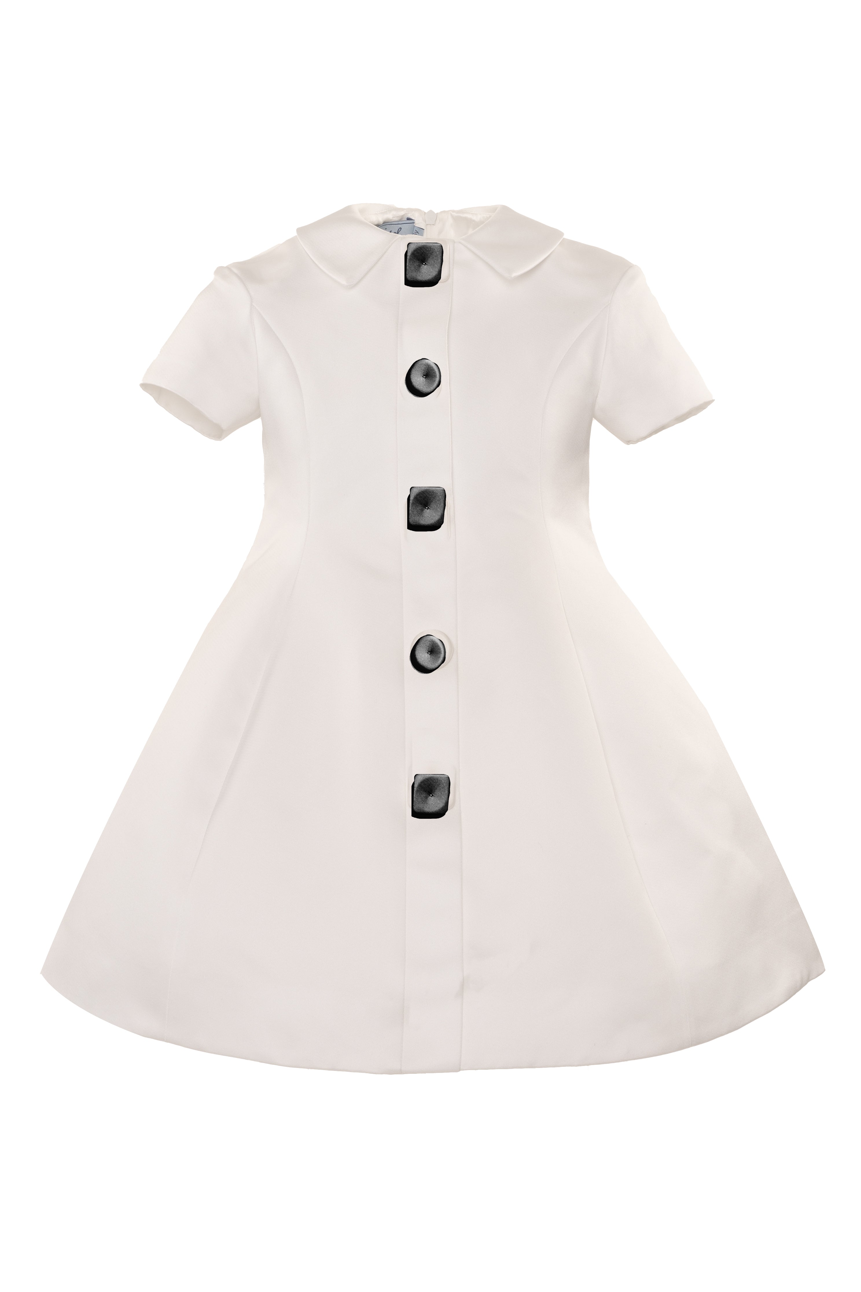 Mimisol Redingote duche white dress