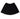 Bicolor black pleated knit skirt by Mimisol