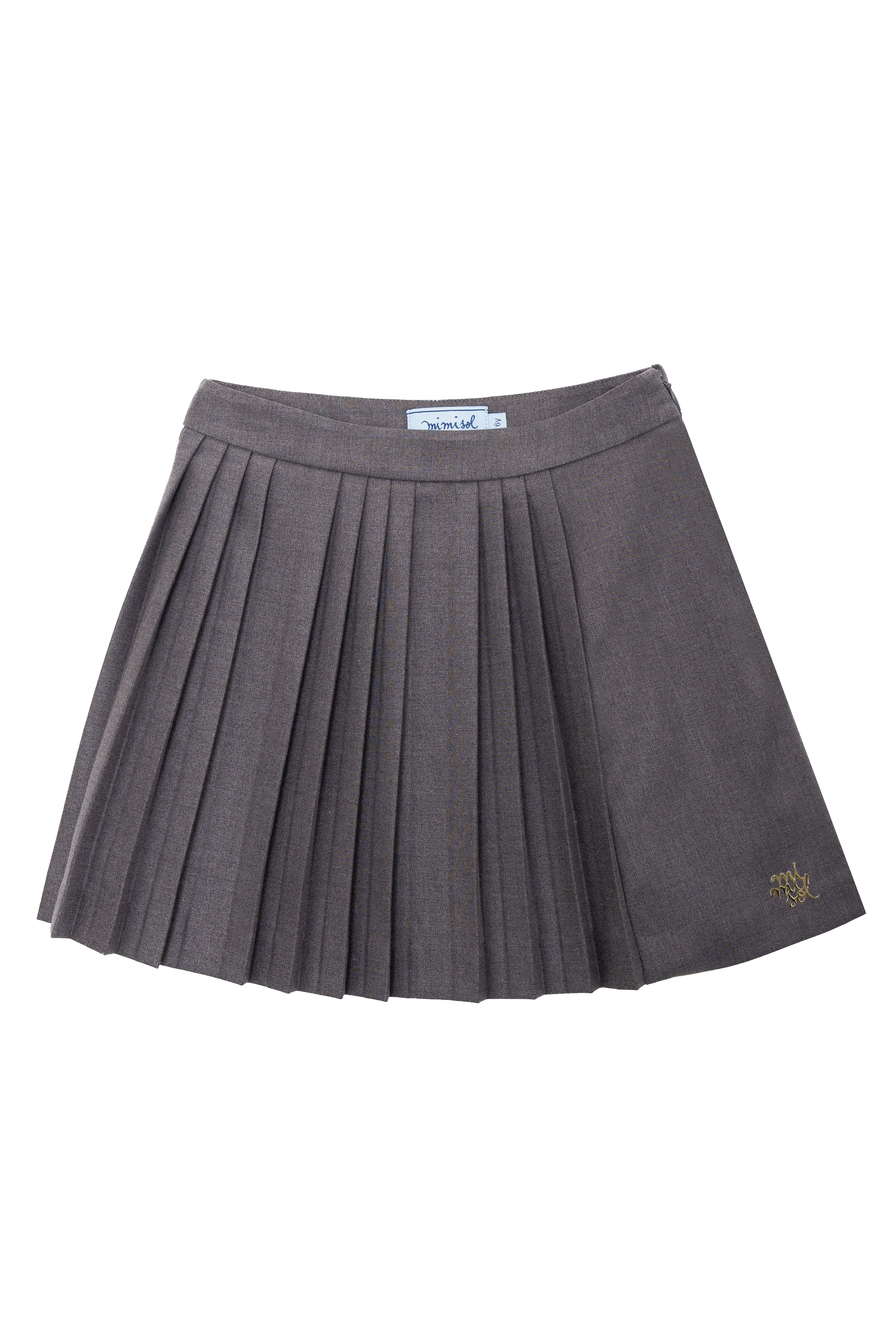 Mimisol Pleated grey skirt - Flying Colors