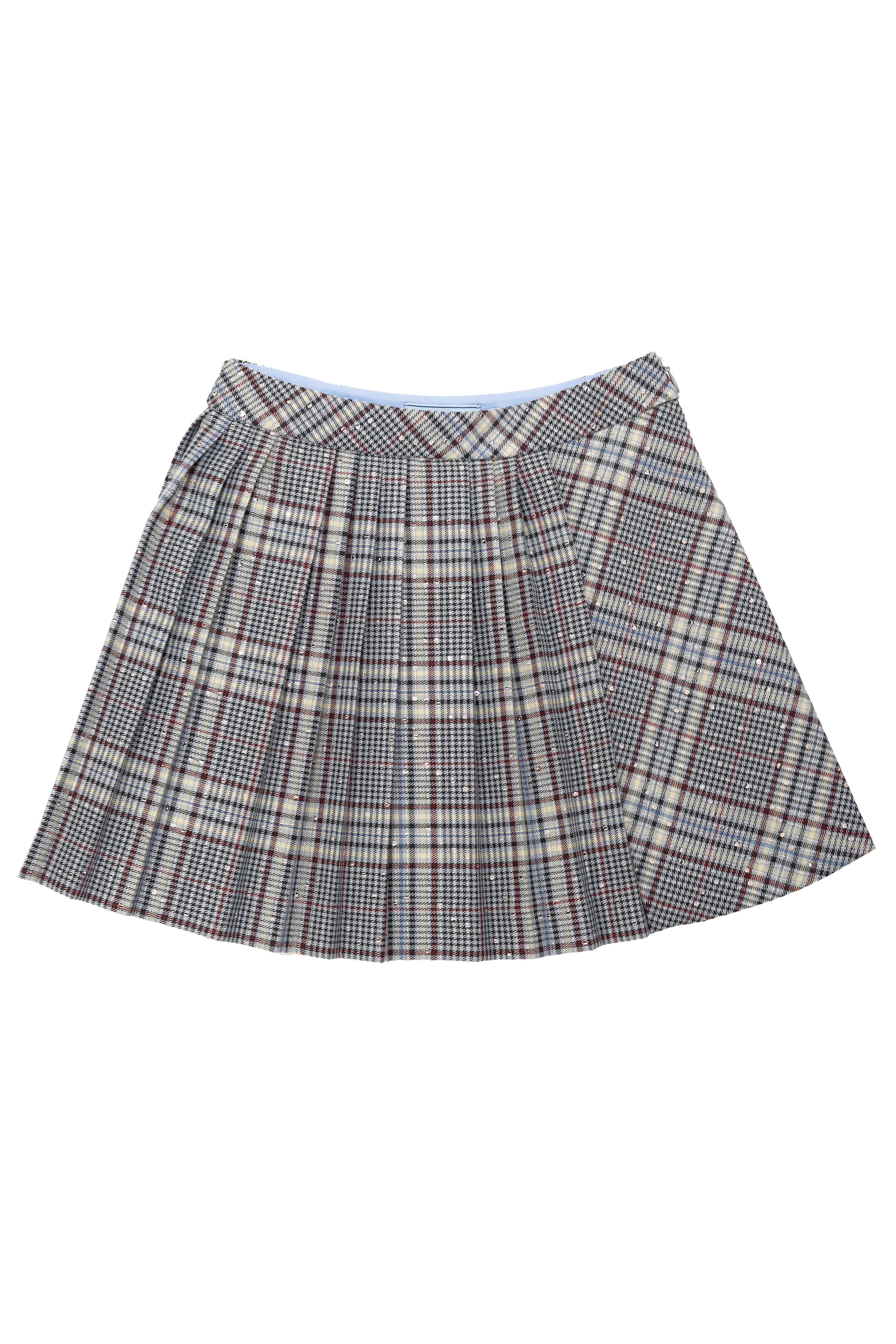 Mimisol Checkered pleated skirt - Flying Colors