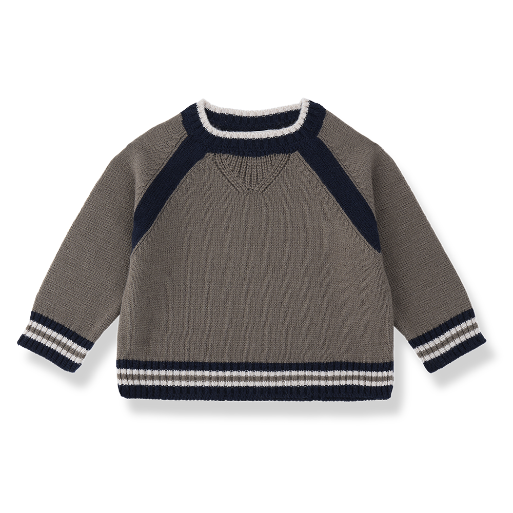 1 + In The Family Milano taupe sweater - Flying Colors