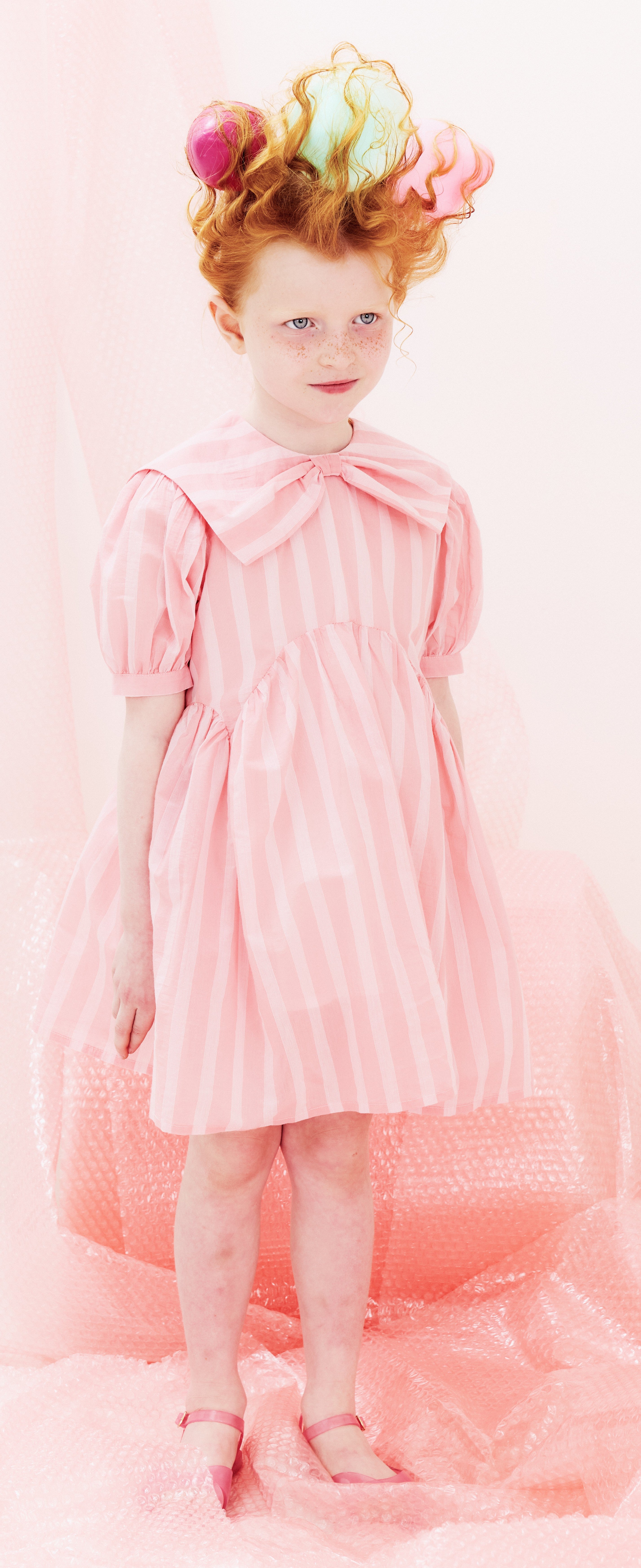 Morley Bow on chest pink dress - 4 Morley Bow on chest pink dress - 4
