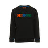 Gradient black logo sweatshirt by Missoni