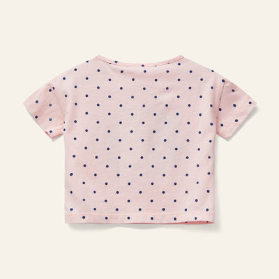 Polka dot pink print set by Wynken