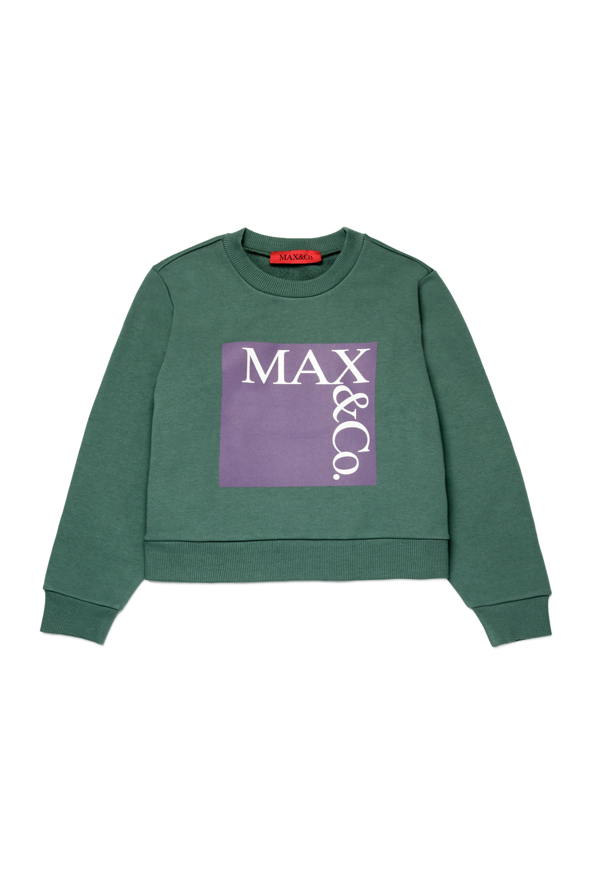 Purple square sweatshirt by Max & Co