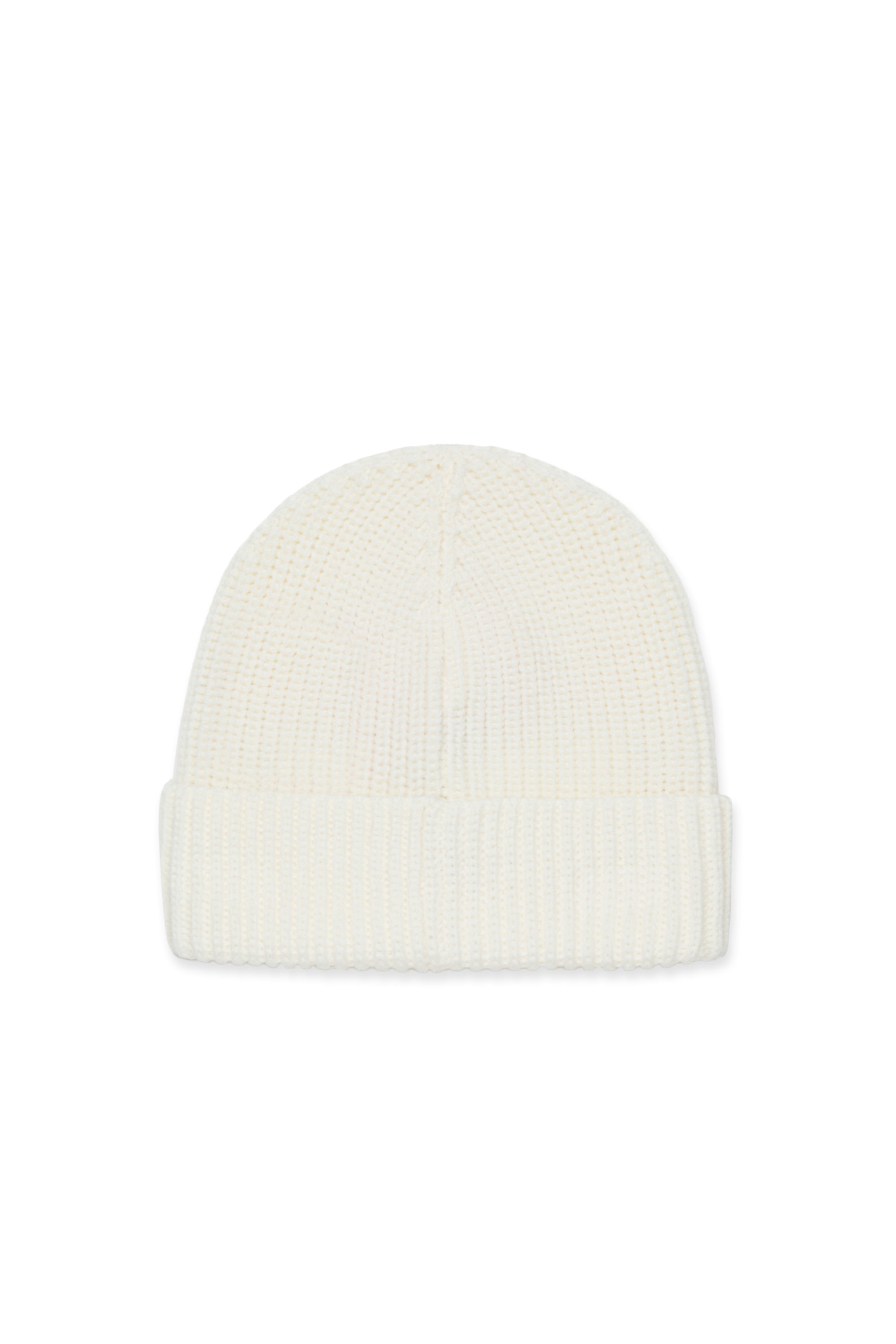 Max & Co Cream ribbed beanie