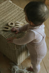 Taupe onesie by Mema Knits