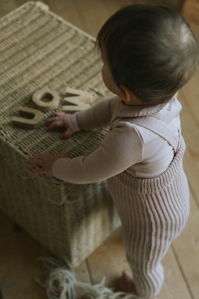Taupe onesie by Mema Knits