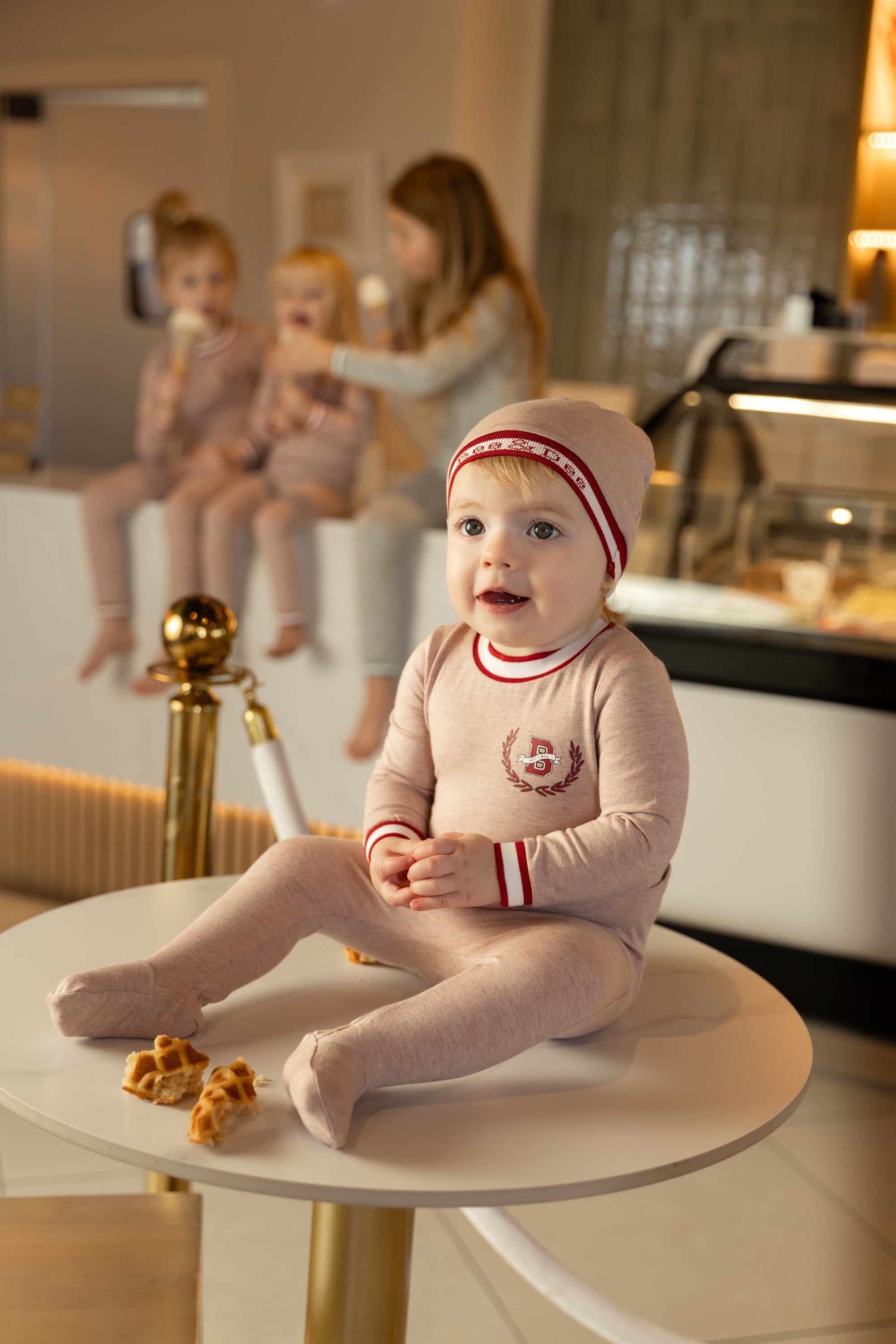 Bee & Dee Modal Varsity Loungewear - Flush