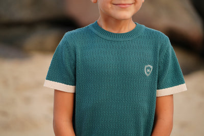 Dane dark teal sweater by Motu