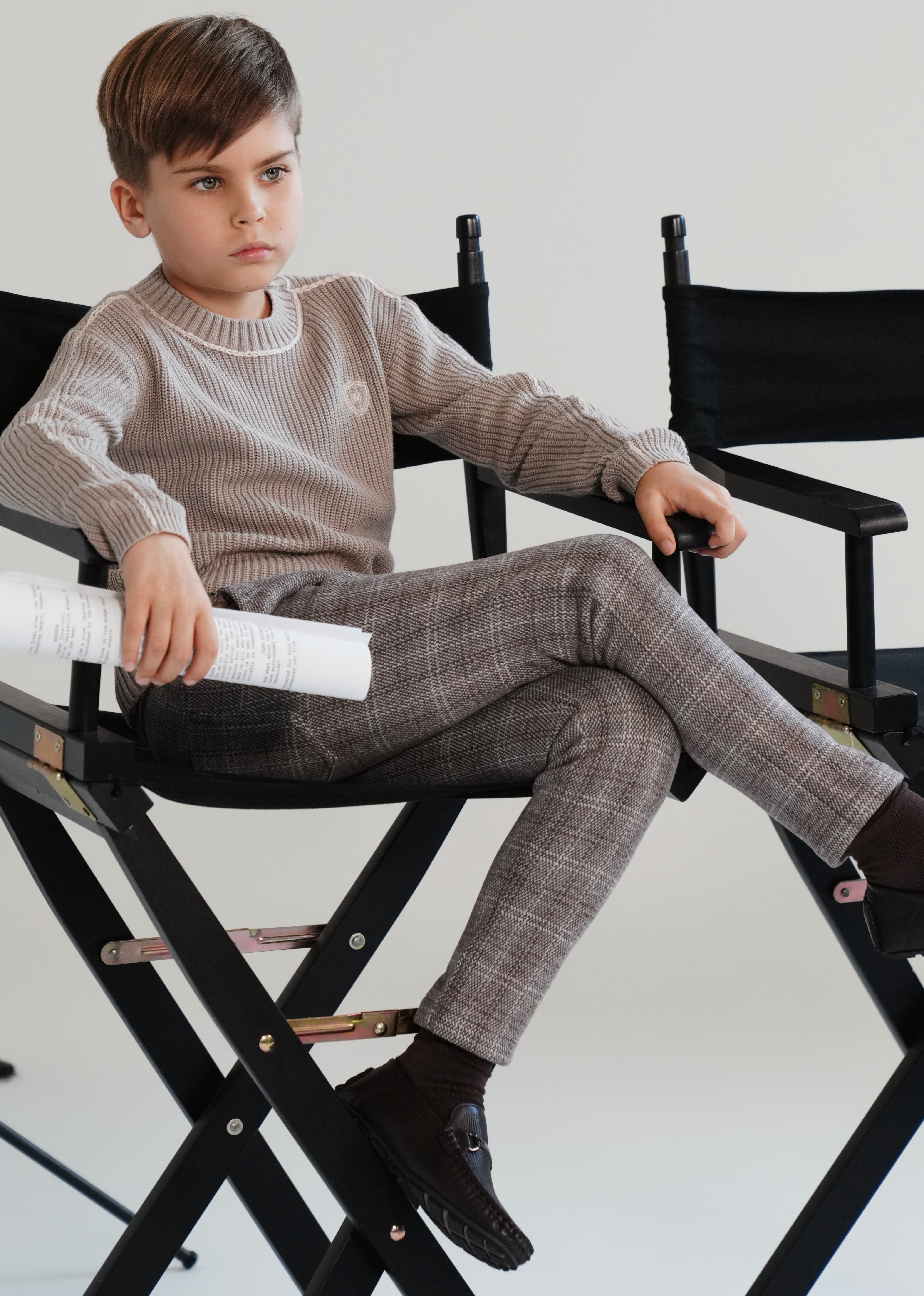 Motu Tedd mocha plaid pants