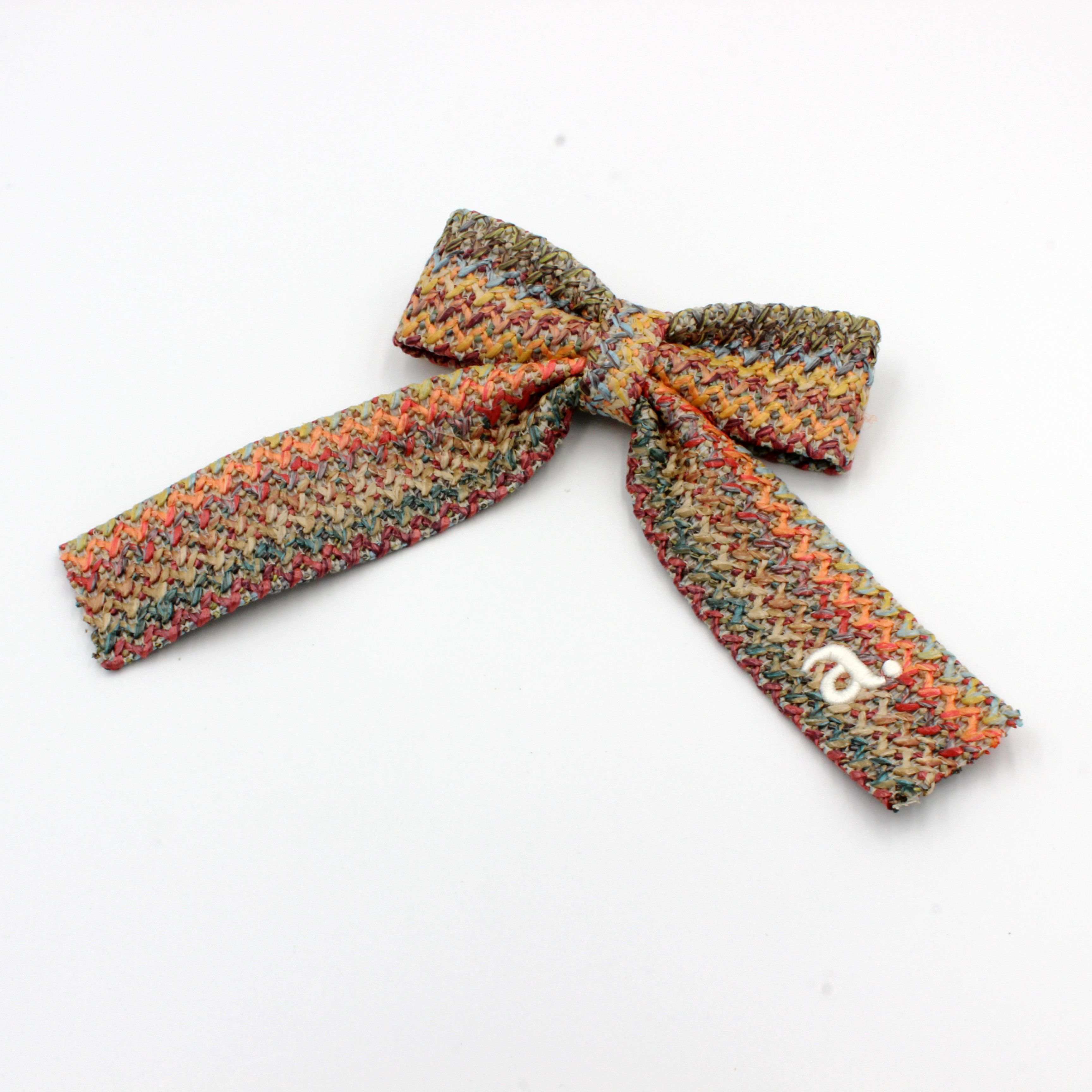 Archi Raffia bow (Multi/Black)