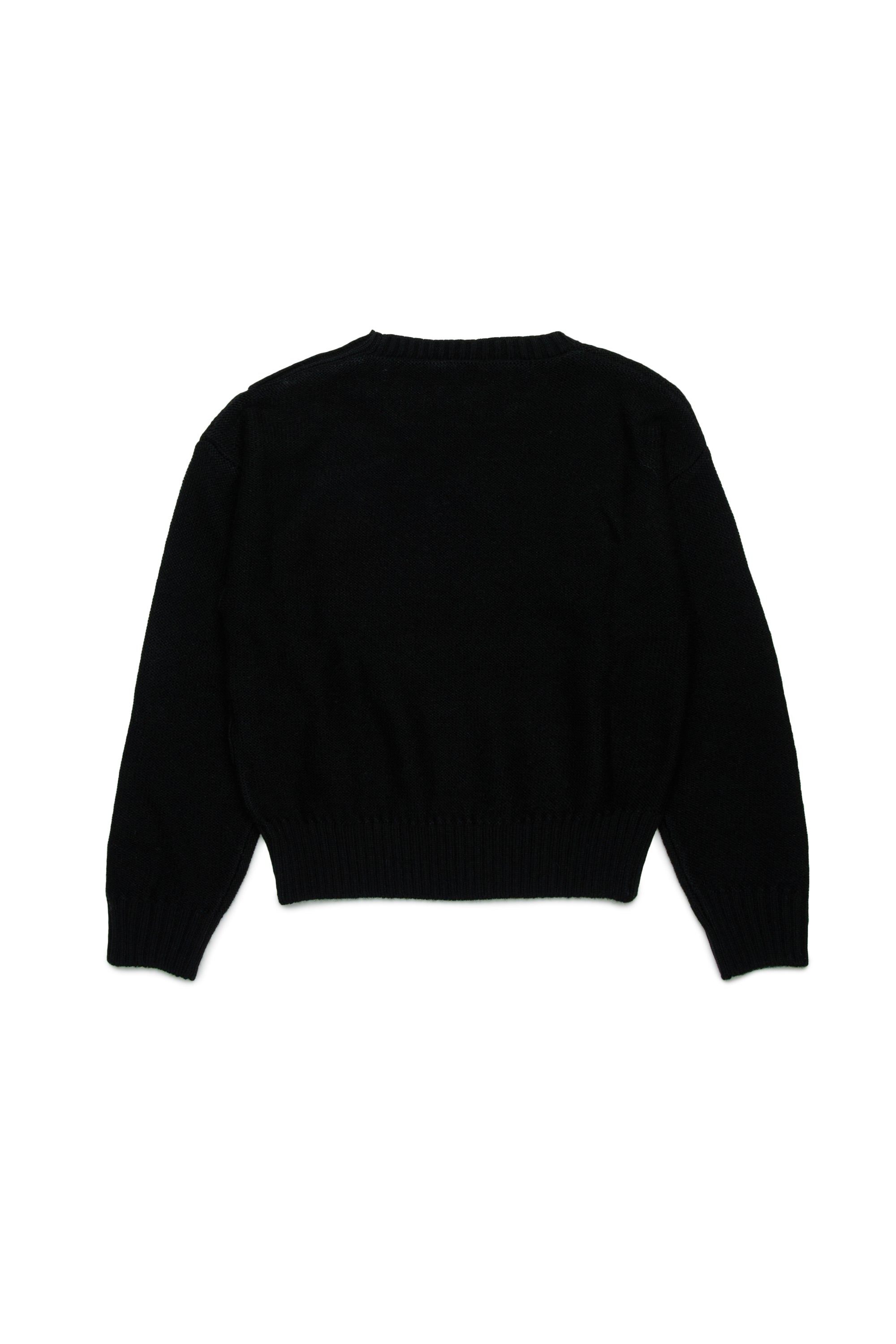 N21 Jeweled shoulder black sweater