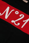 Script Logo Red Stripe Sweater By N21