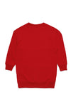 Red Sweatshirt Pocket Dress By N21