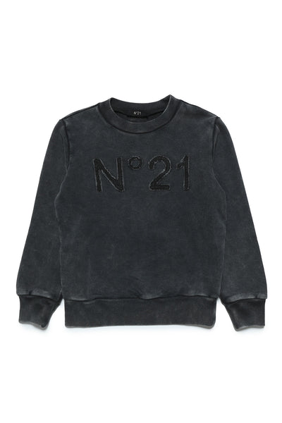 Washed Black Sweatshirt By N21
