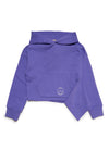 Flap purple hoodie sweatshirt by N21