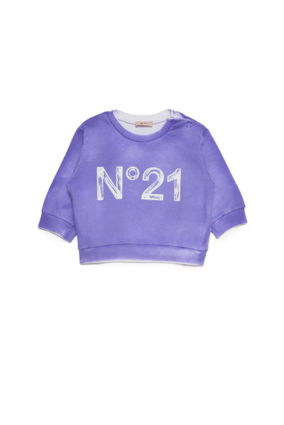 Purple n21 print sweatshirt by N21