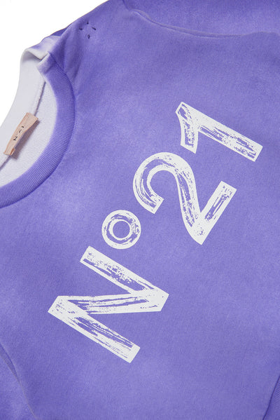 Purple n21 print sweatshirt by N21