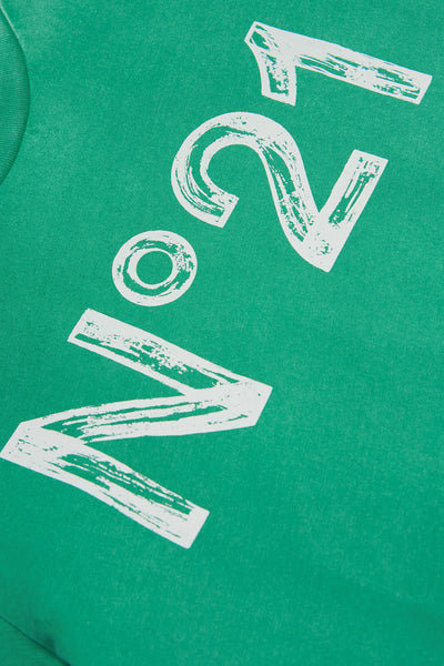 Green n21 print t-shirt by N21