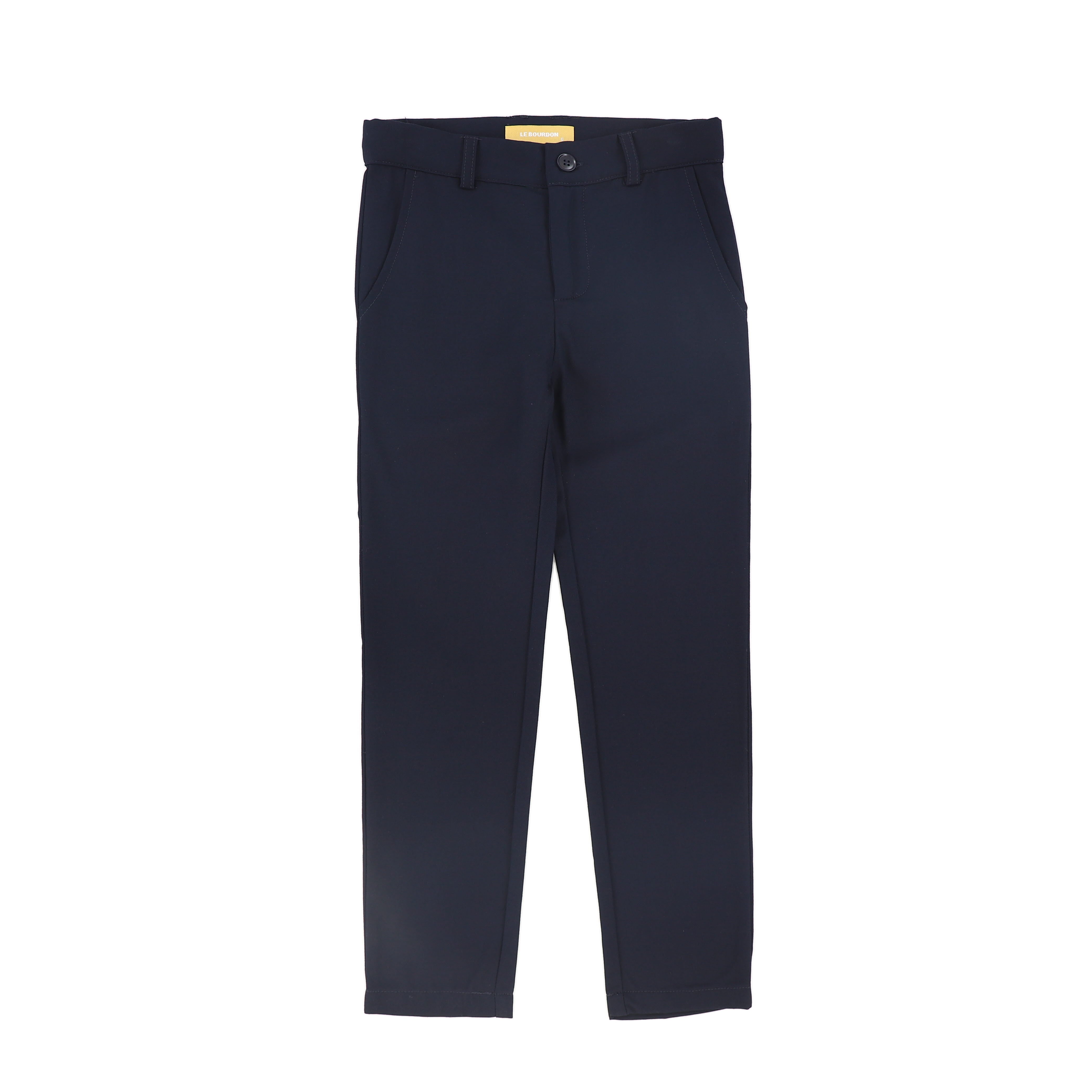 Le Bourdon Thin wool navy pants