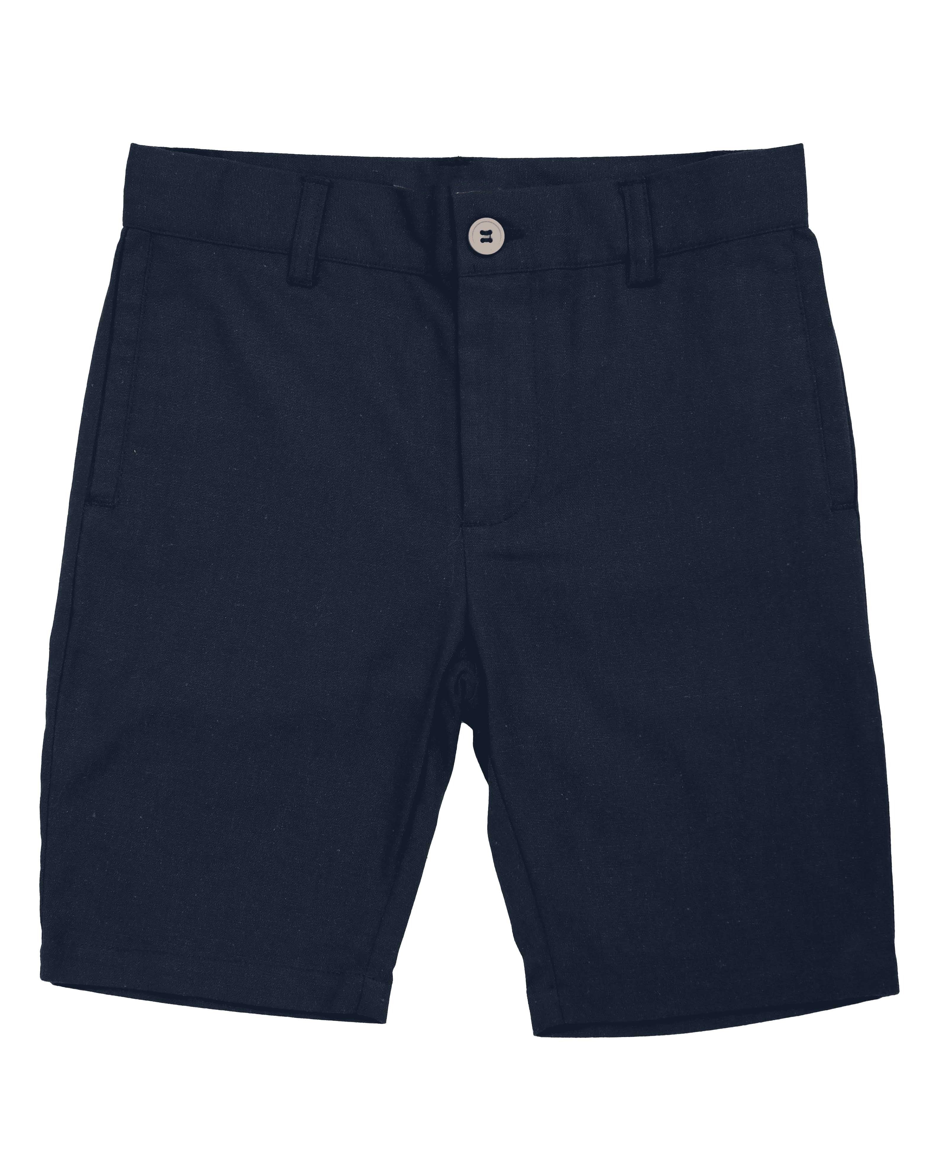 Noma Linen navy shorts - Flying Colors