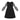 Scuba knit black waisted dress by Retro Kid