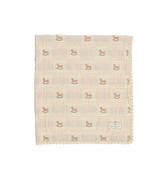 Bebe Organic Rocking horse pink patchwork blanket – Flying Colors