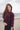 Gem Raw edge burgundy sweatshirt