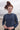 Gem Raw edge blue sweatshirt