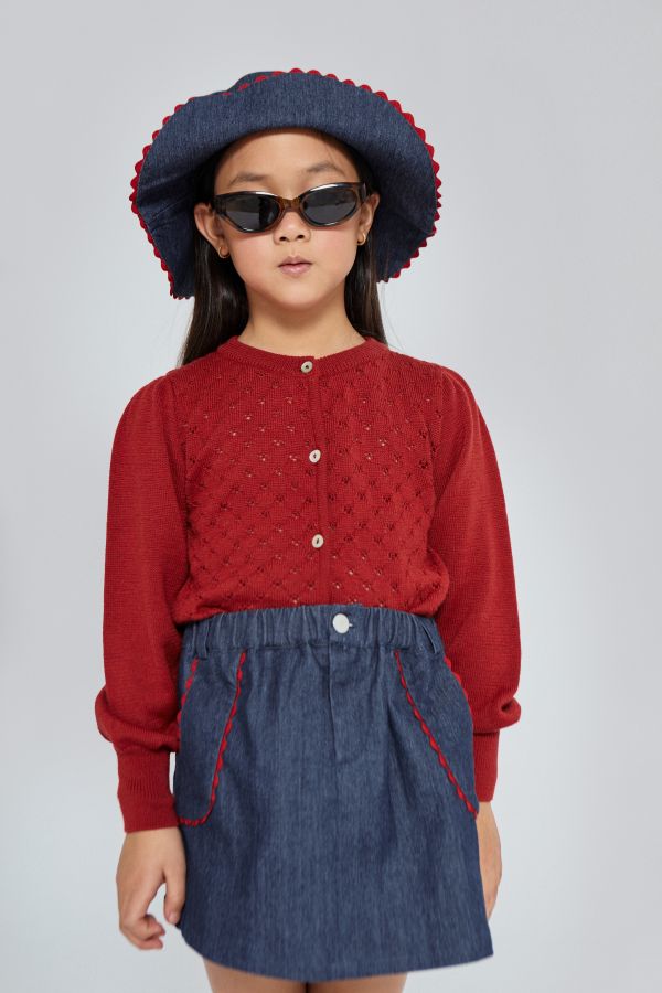 Mipounet Cecilia denim skirt