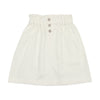 Paper bag white denim skirt by Lil Leggs