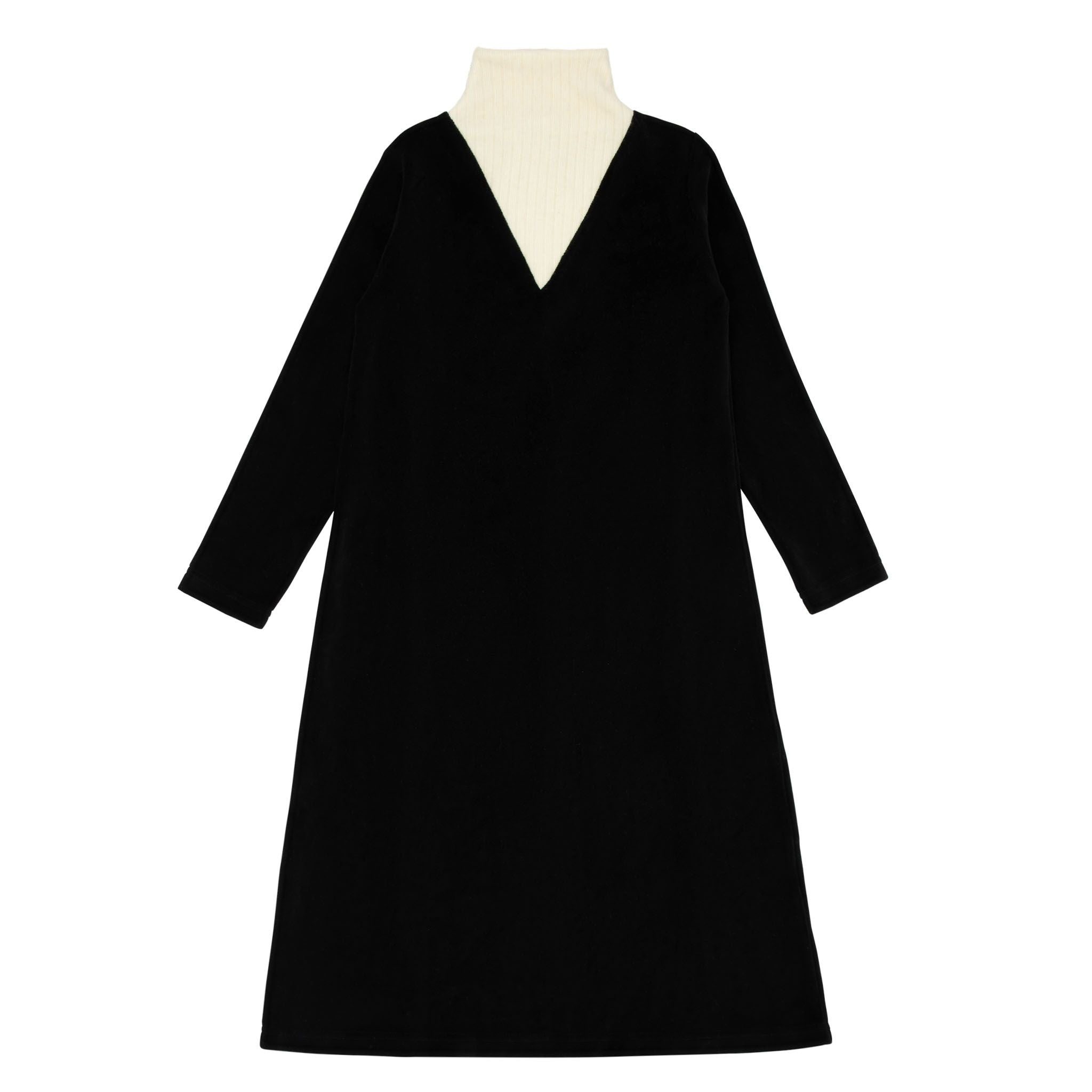 Ra & Da Ribbed insert black maxi