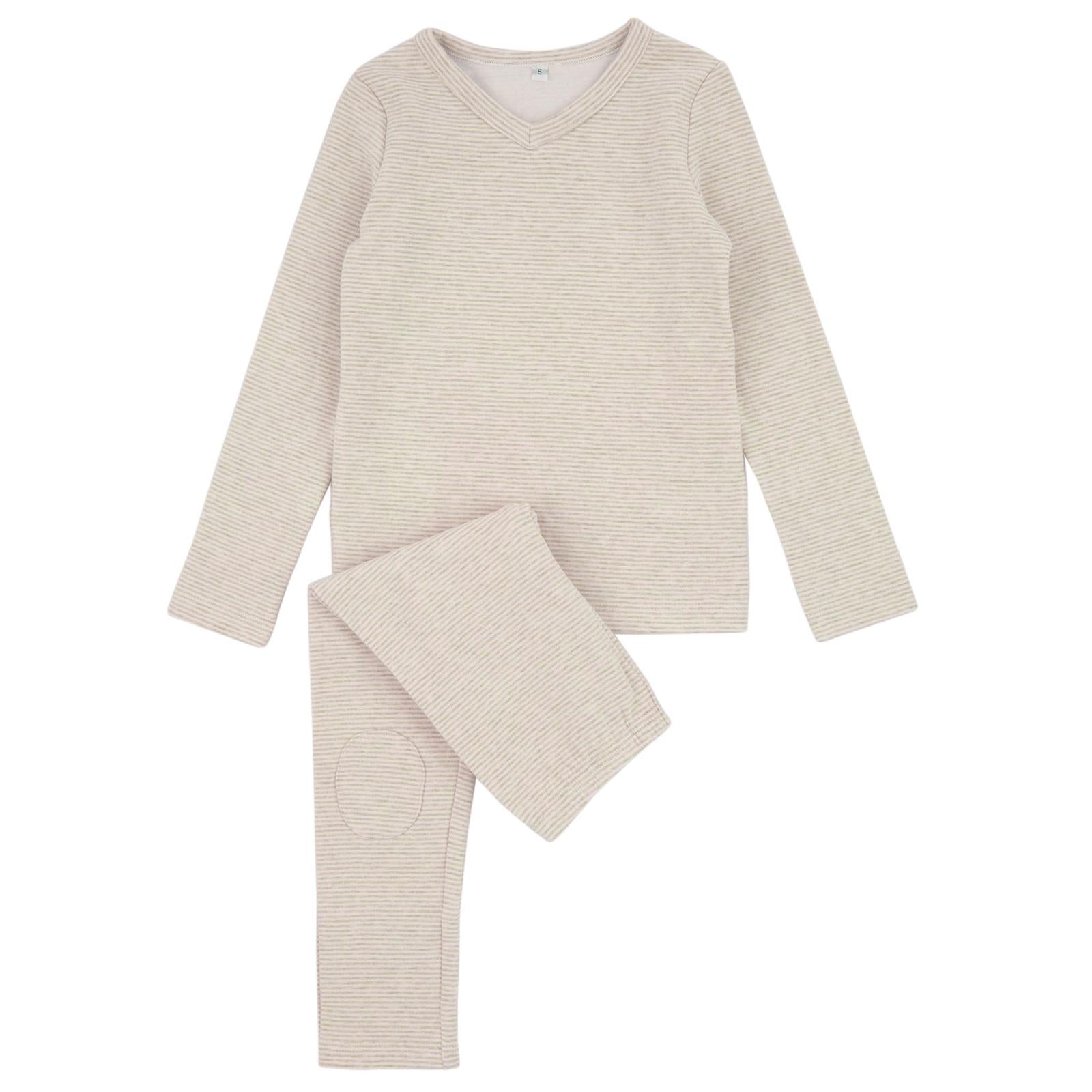 Ra & Da Brushed ribbed mauve pajamas