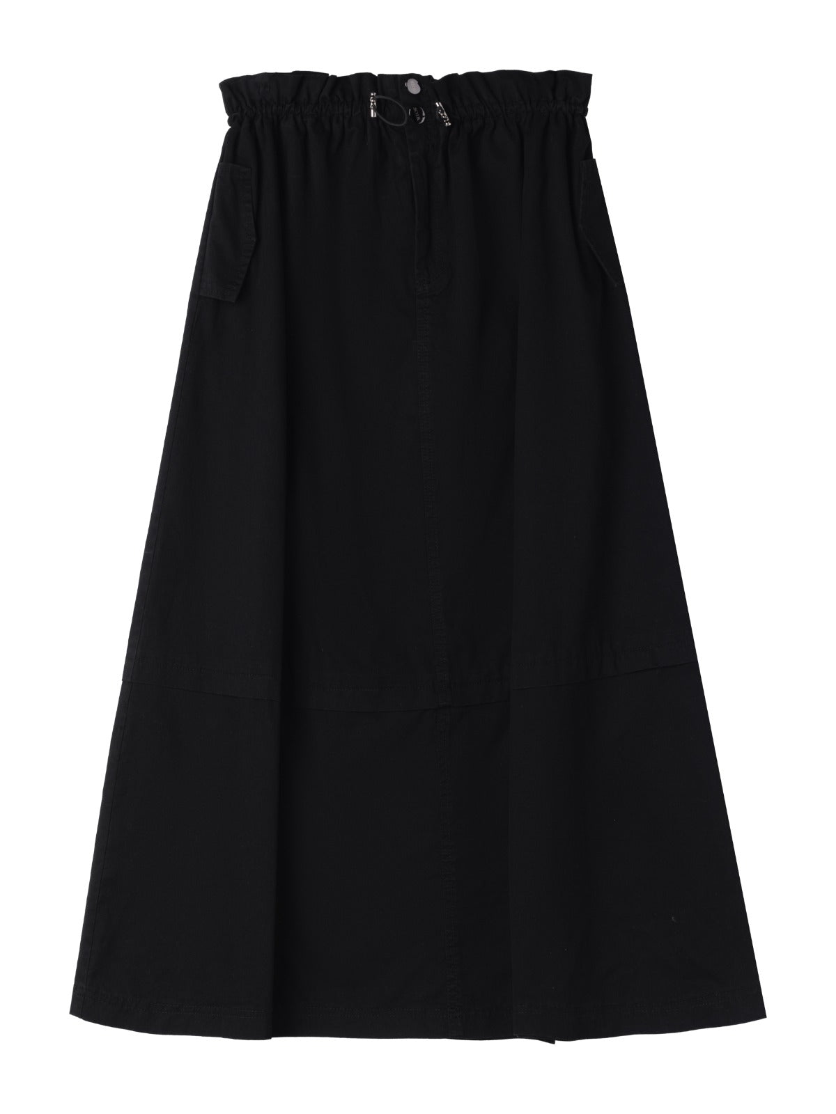 Soir Rowan black midi skirt