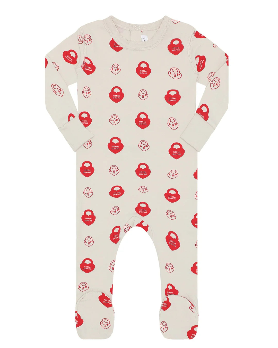 Little Parni Signature LP red footie + beanie
