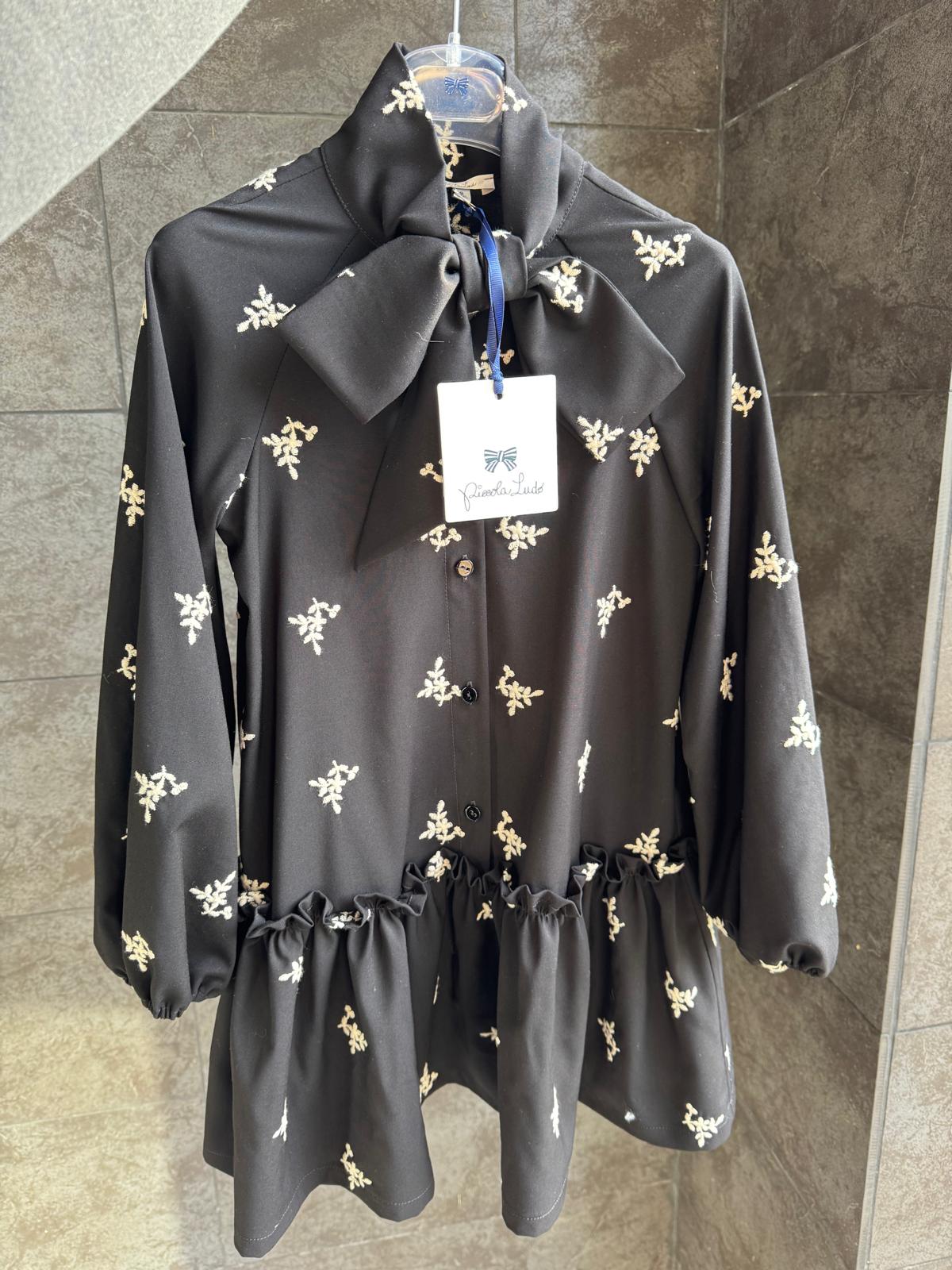 Piccola Ludo Bow neck dress