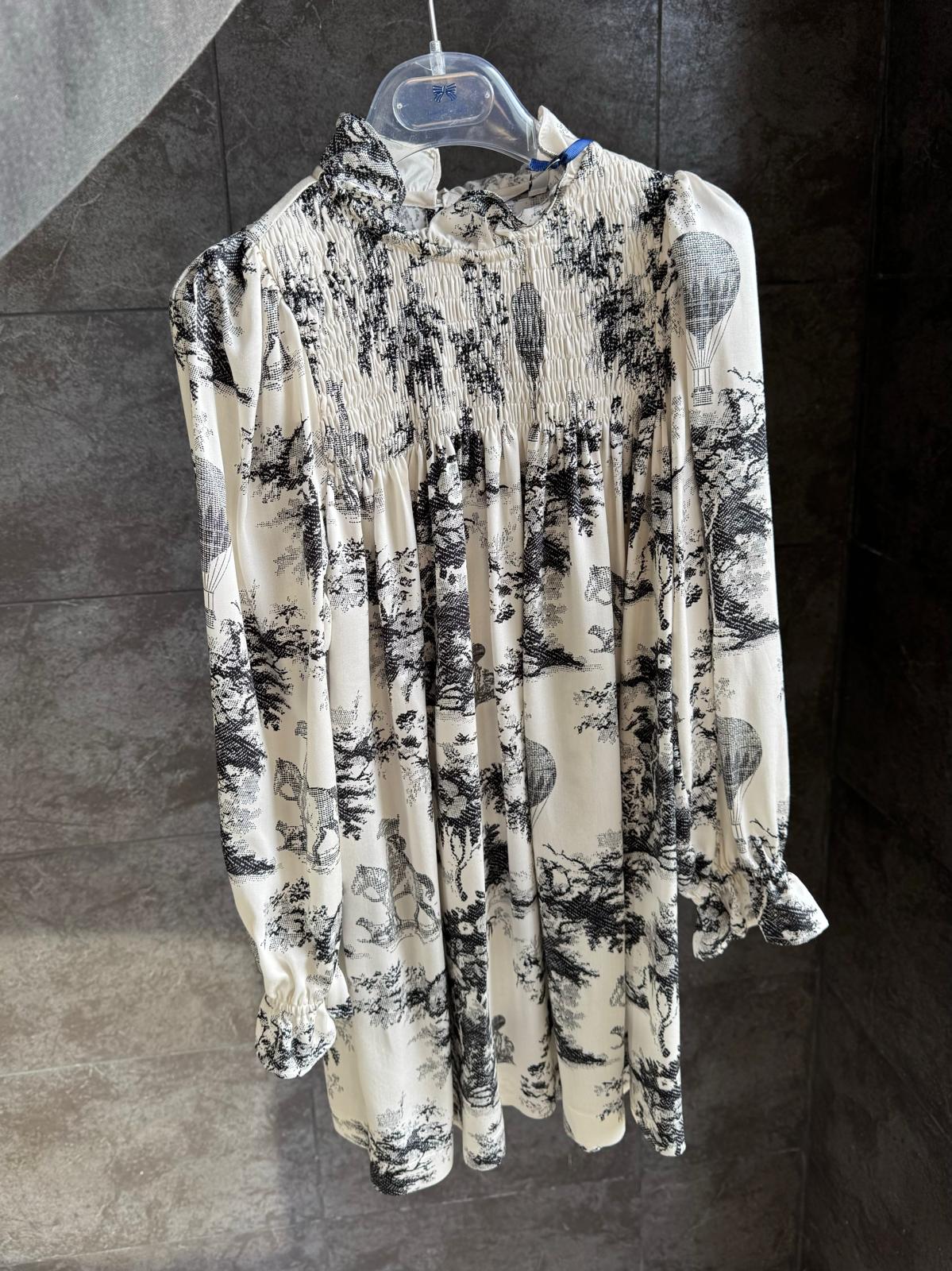 Piccola Ludo Toile printed dress