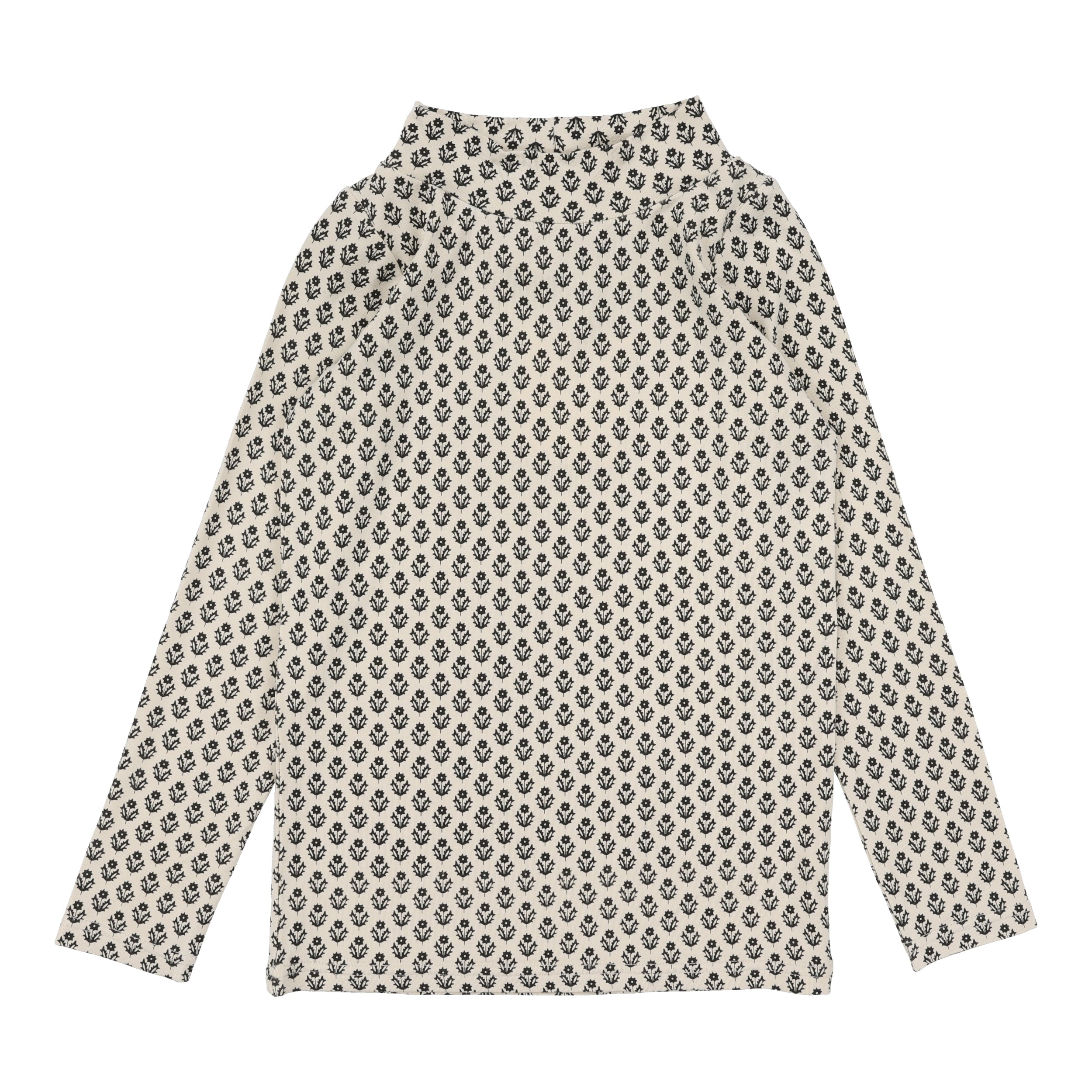 Lil Legs Printed multi mock neck