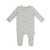 Peach lavender print footie + beanie by Citrine