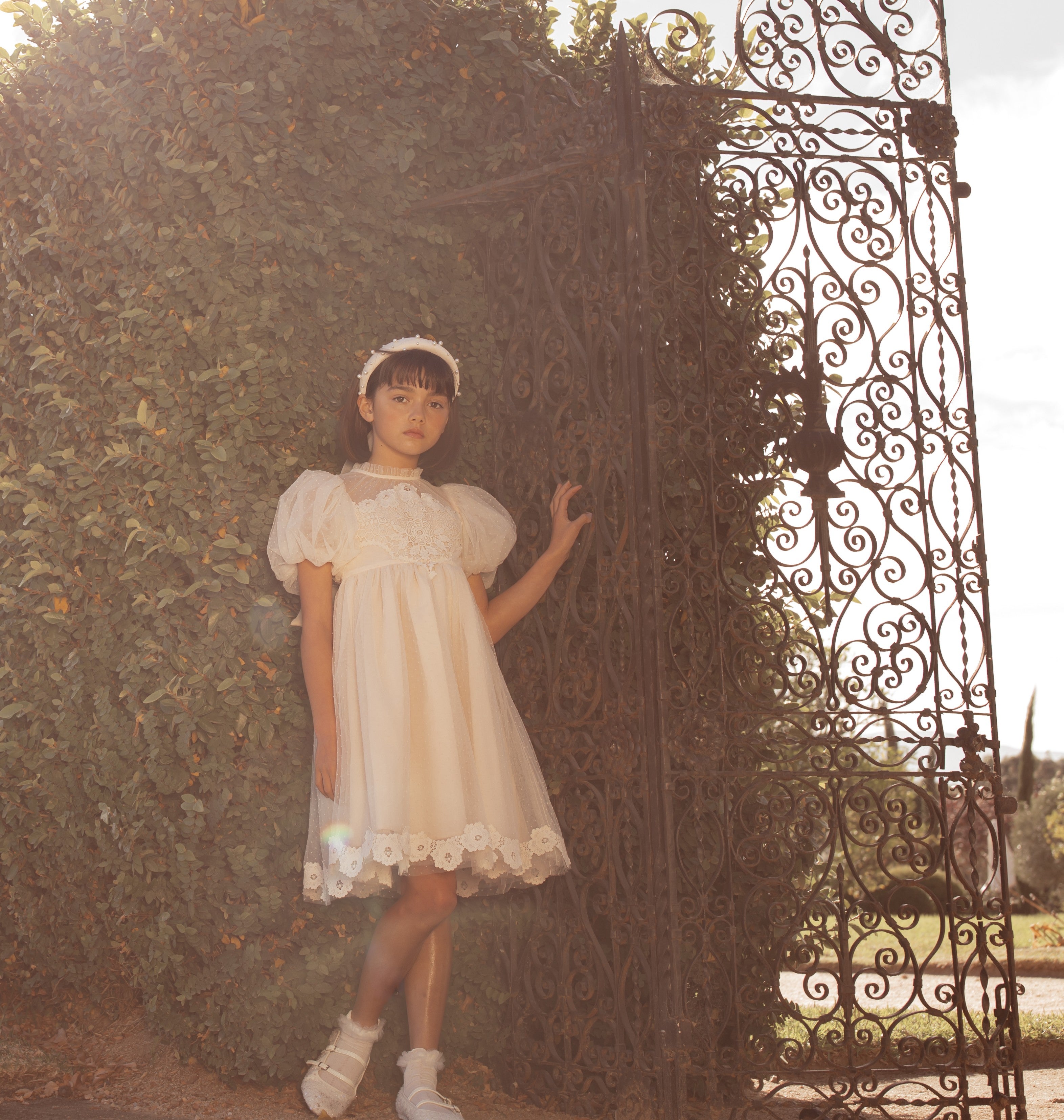 Petite Amalie Vintage applique bodice tulle dress Flying Colors Petite Amalie Vintage applique bodice tulle dress Flying Colors