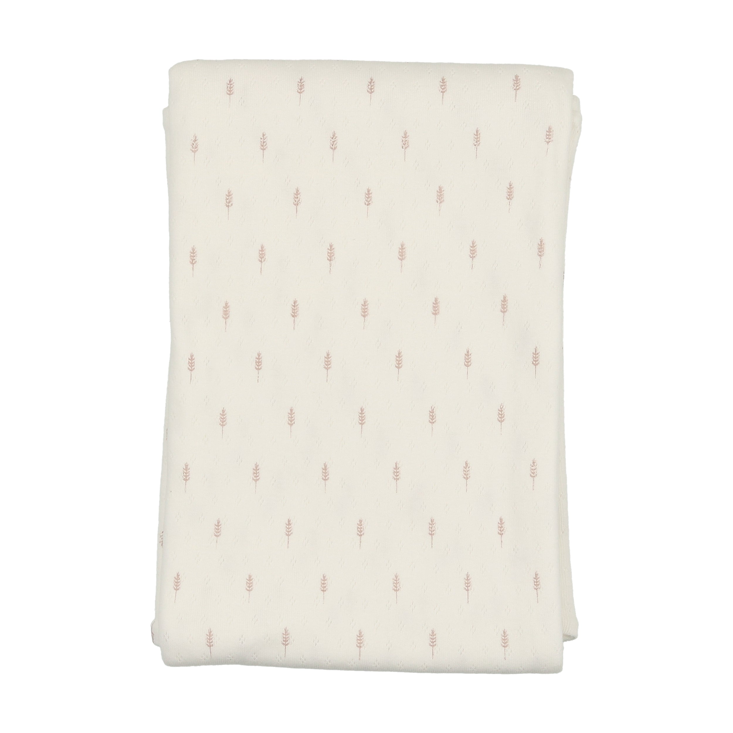 Wheat pointelle girls blanket by Bee & Dee